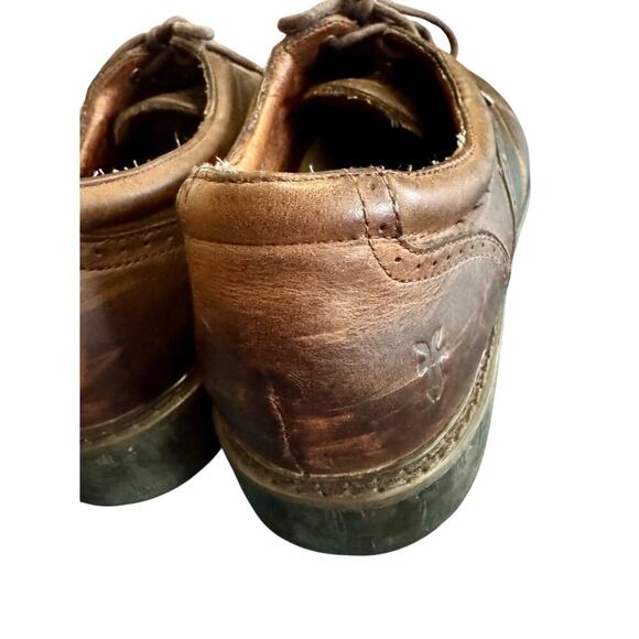 Men’s Frye Mansfield Brown Tie Loafers sz 10.5 - Picture 5 of 6
